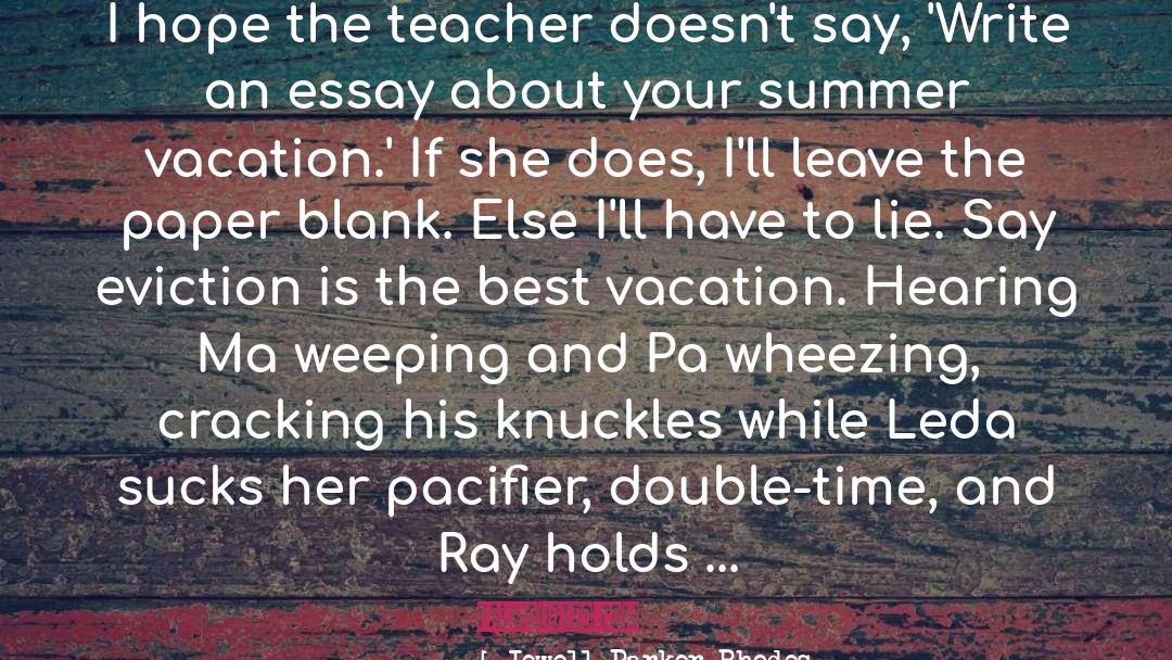 Teacher quotes by Jewell Parker Rhodes