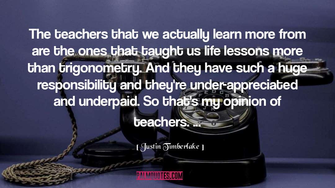 Teacher quotes by Justin Timberlake