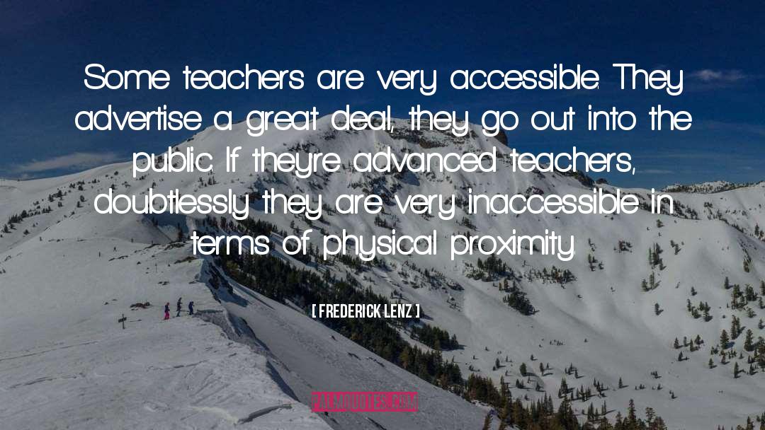 Teacher quotes by Frederick Lenz