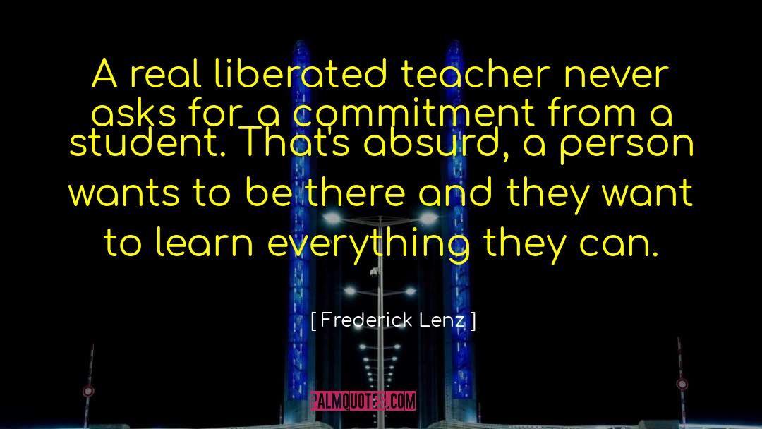 Teacher Student Affair quotes by Frederick Lenz