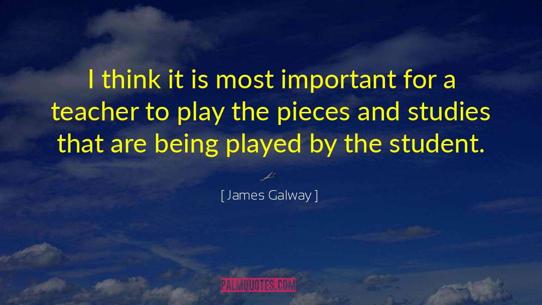 Teacher Student quotes by James Galway