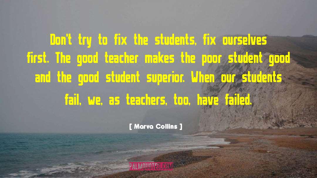Teacher Student Romance quotes by Marva Collins