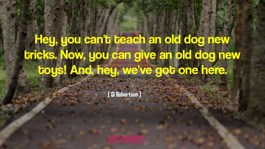 Teaching An Old Dog New Tricks quotes by Si Robertson