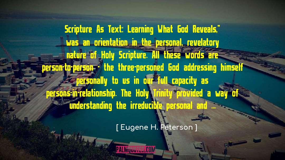 Teaching And Learning quotes by Eugene H. Peterson