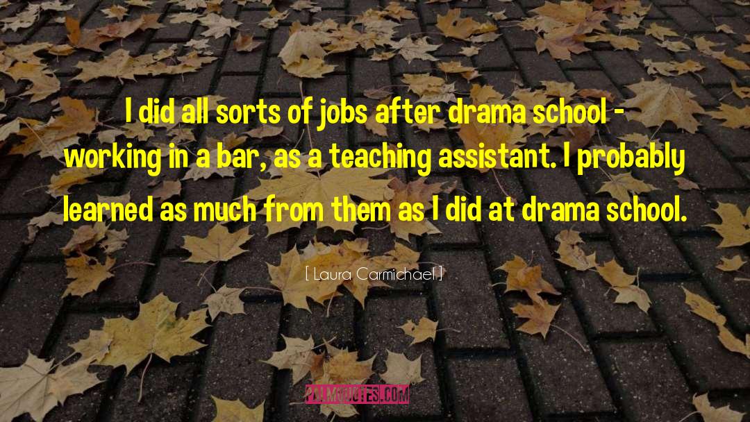 Teaching Jobs In Lincolnshire quotes by Laura Carmichael