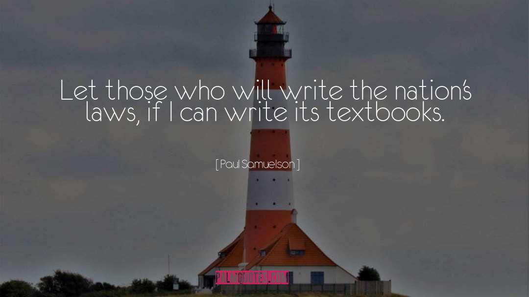 Teaching Writing quotes by Paul Samuelson