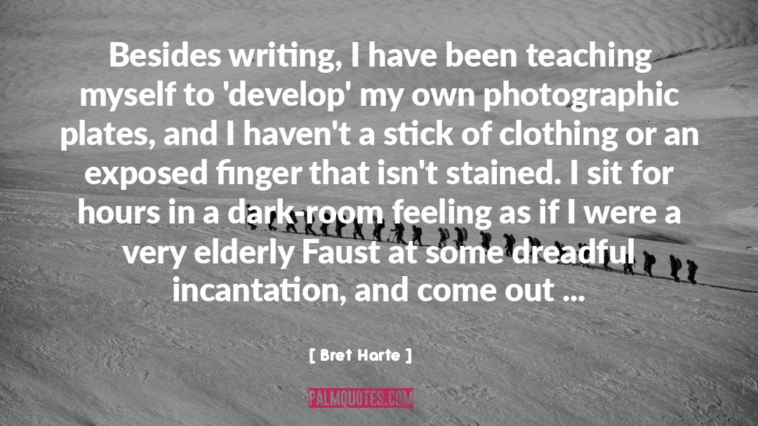 Teaching Writing quotes by Bret Harte