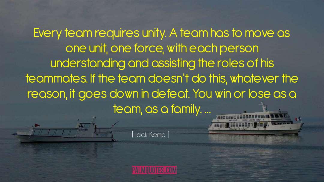Team Award quotes by Jack Kemp