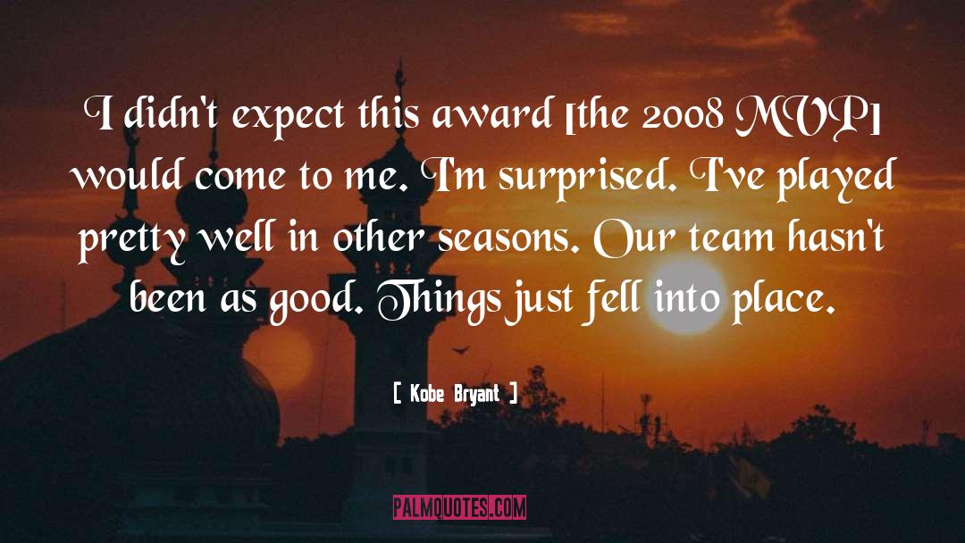Team Award quotes by Kobe Bryant