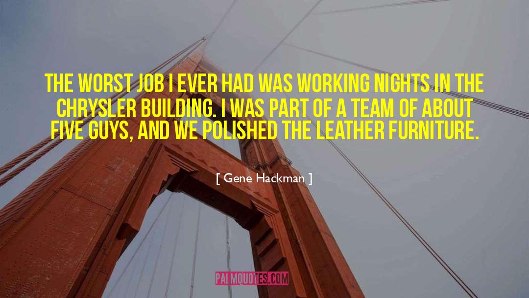 Team Building quotes by Gene Hackman