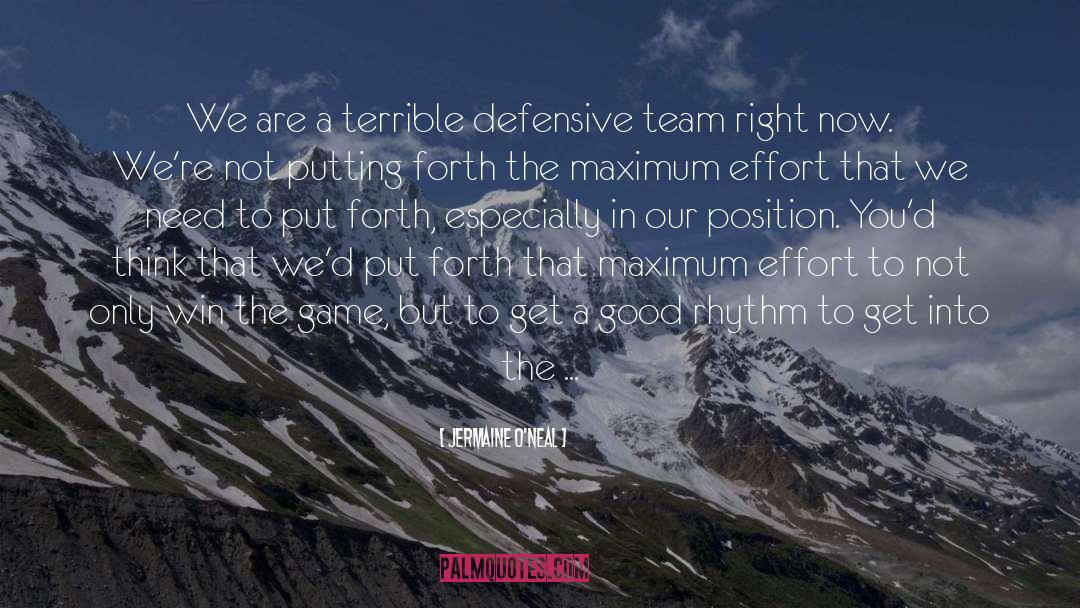Team Effort Myth quotes by Jermaine O'Neal