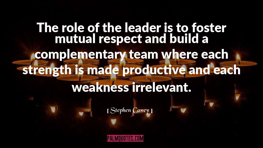 Team Leader quotes by Stephen Covey