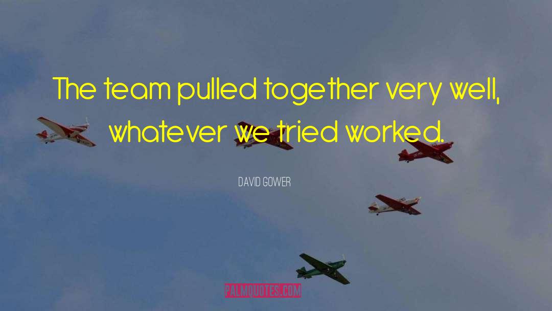 Team Leadership quotes by David Gower