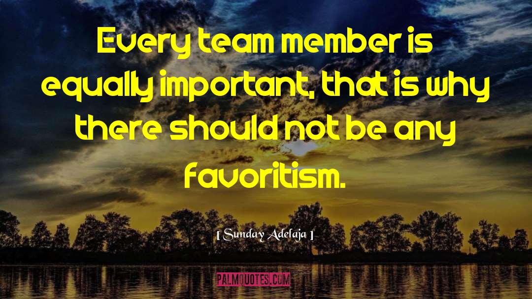 Team Member quotes by Sunday Adelaja