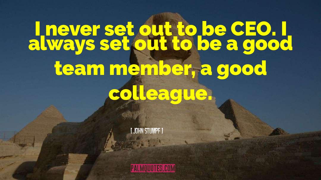 Team Member quotes by John Stumpf