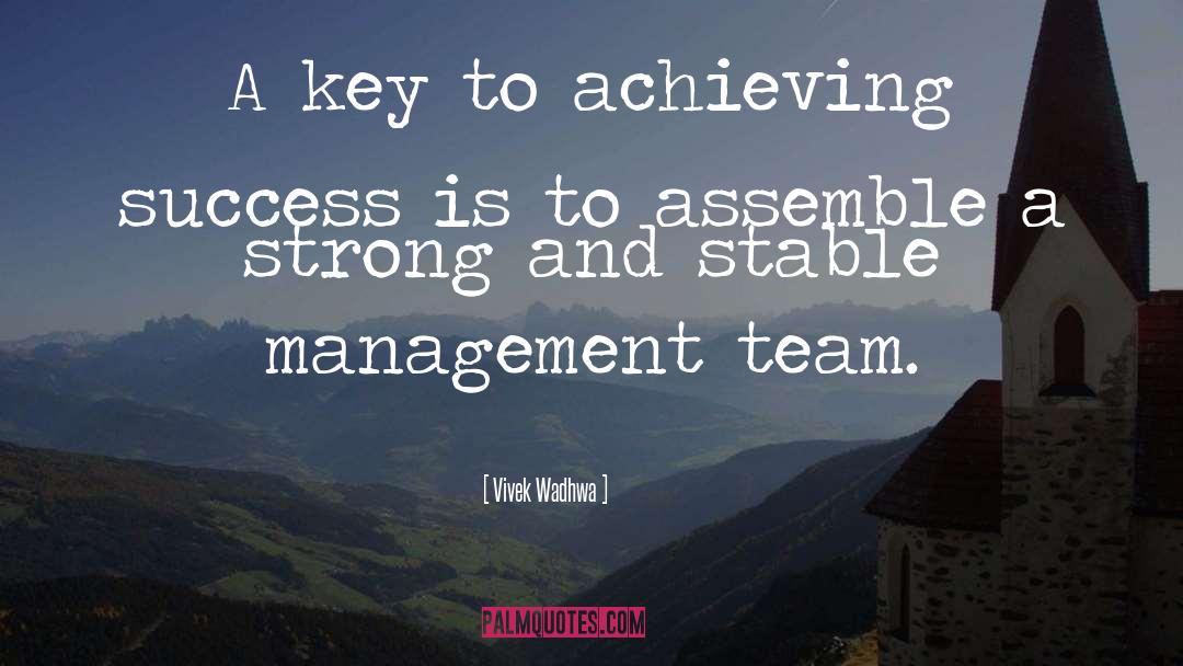 Team Success quotes by Vivek Wadhwa