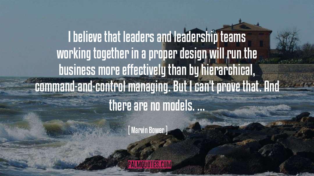 Team Working quotes by Marvin Bower