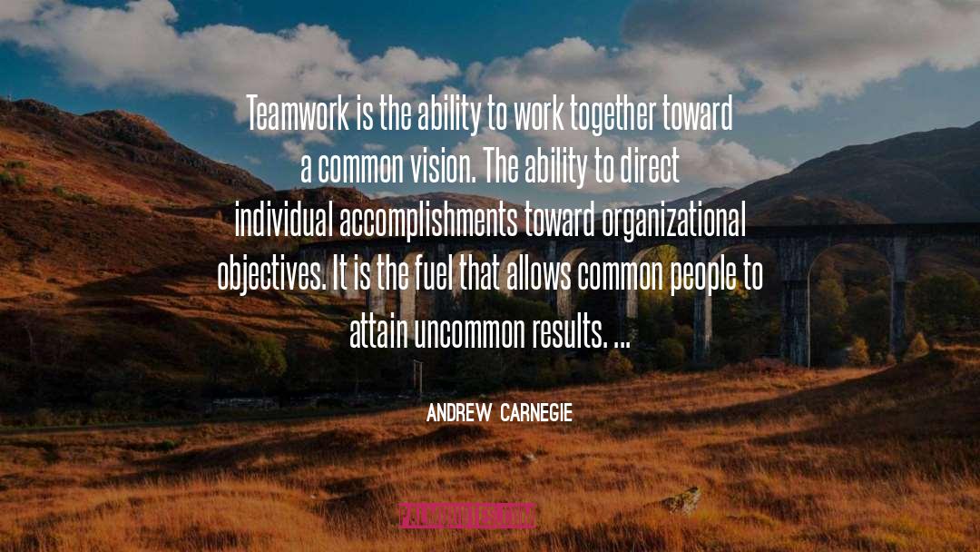 Teamwork quotes by Andrew Carnegie