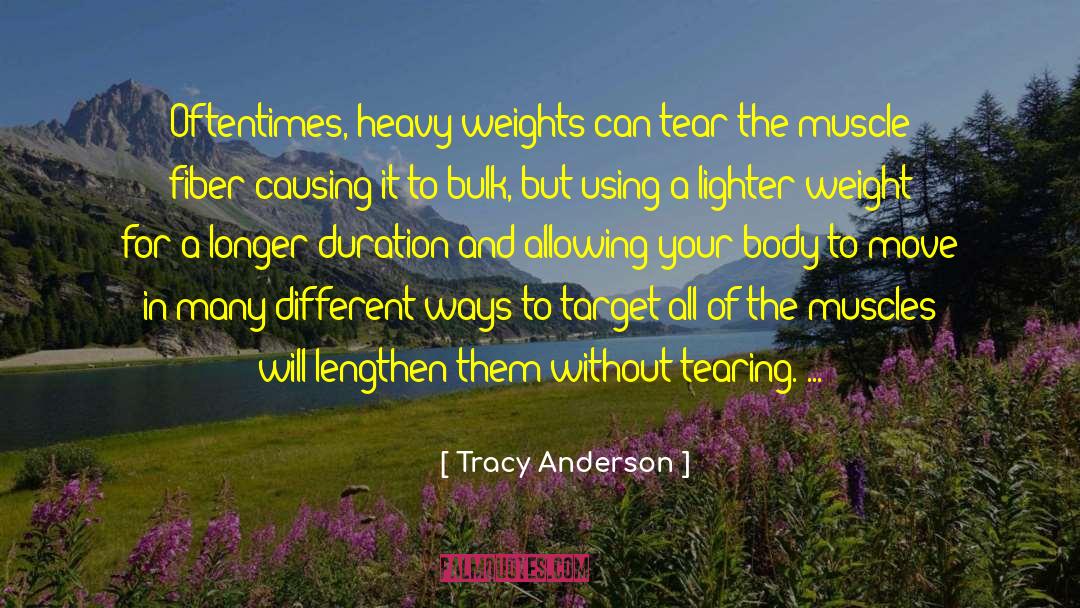 Tear Jerker quotes by Tracy Anderson
