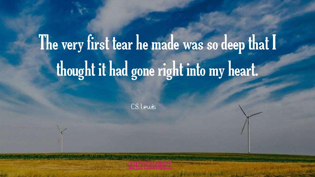 Tear Jerking quotes by C.S. Lewis