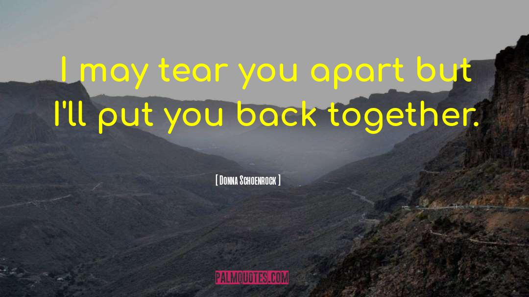 Tear You Apart quotes by Donna Schoenrock