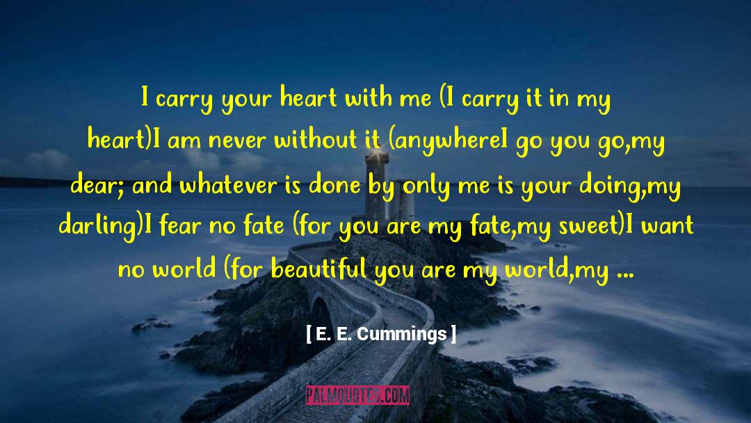 Tear You Apart quotes by E. E. Cummings