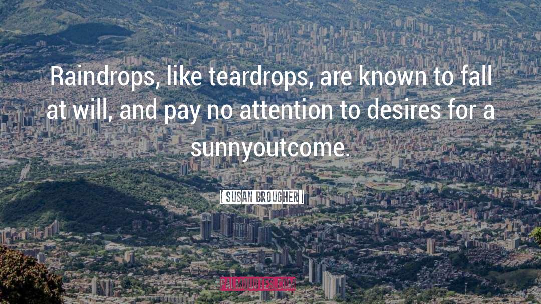 Teardrops quotes by Susan Brougher