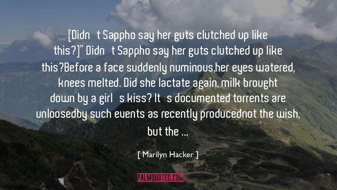 Tears In Your Eyes quotes by Marilyn Hacker