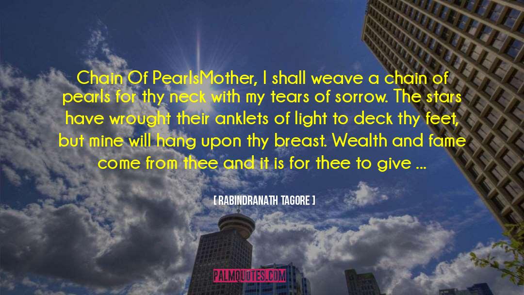 Tears Of Sorrow quotes by Rabindranath Tagore
