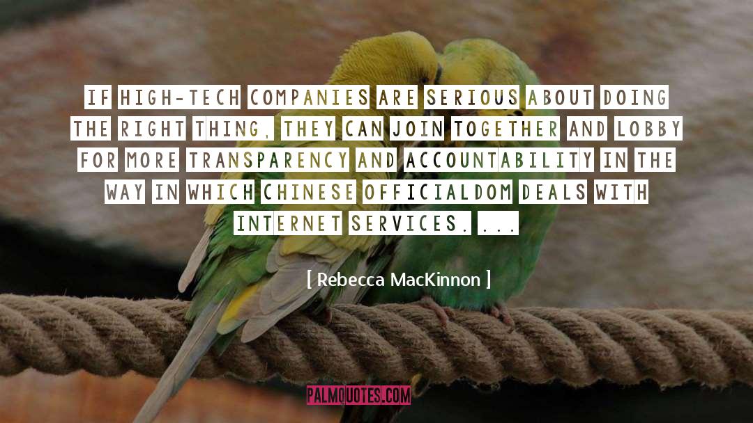 Tech quotes by Rebecca MacKinnon