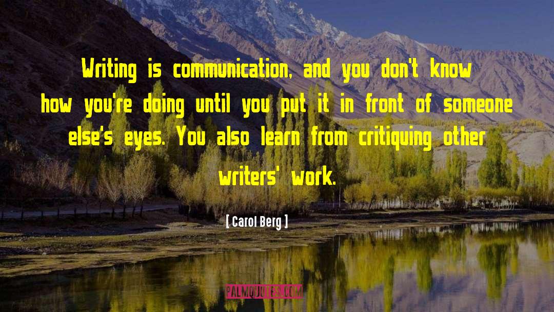 Technical Writing quotes by Carol Berg