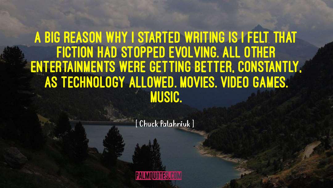 Technology Music Synthesizer quotes by Chuck Palahniuk