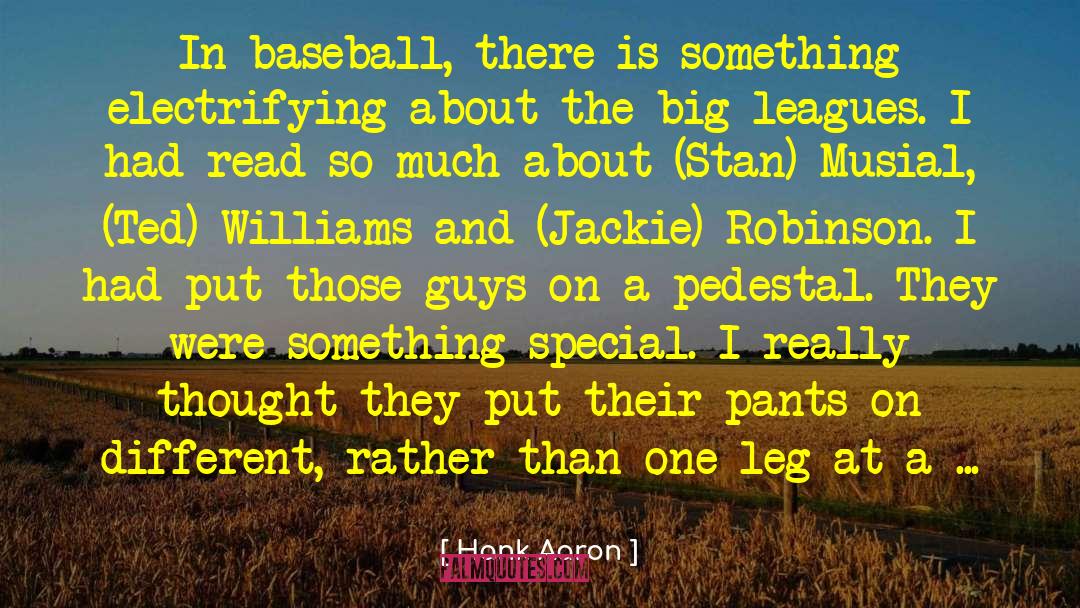 Ted Williams quotes by Hank Aaron