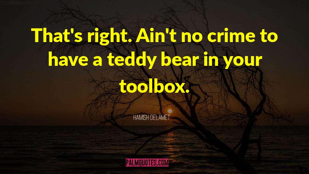Teddy Bear quotes by Hamish De'Lamet