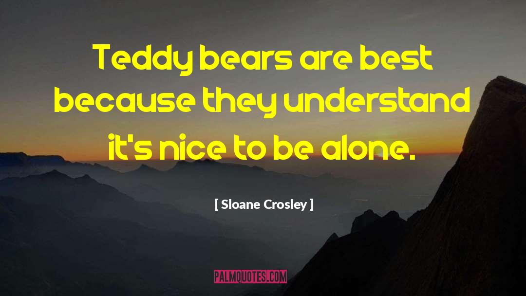 Teddy Bears quotes by Sloane Crosley