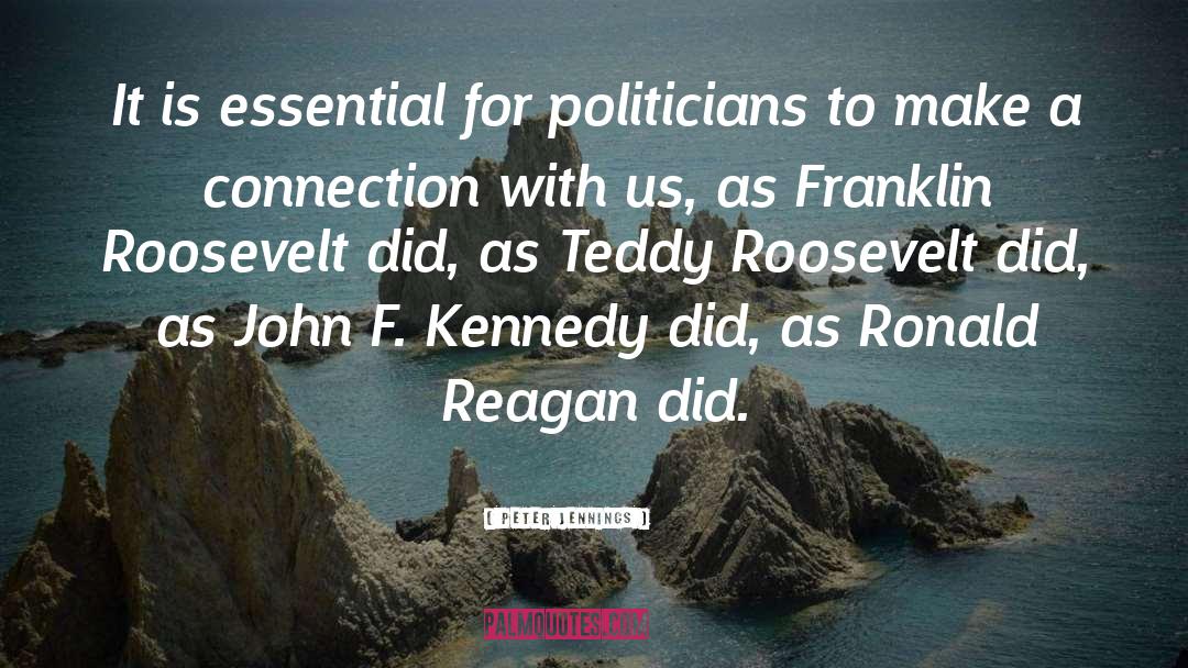 Teddy Roosevelt quotes by Peter Jennings