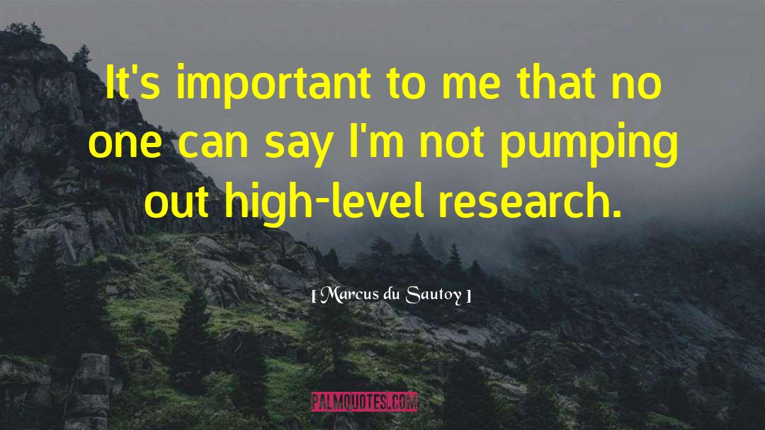 Tedious Research quotes by Marcus Du Sautoy