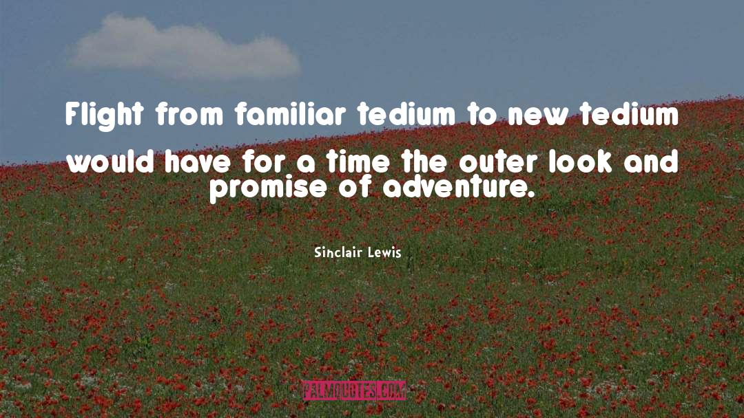 Tedium quotes by Sinclair Lewis