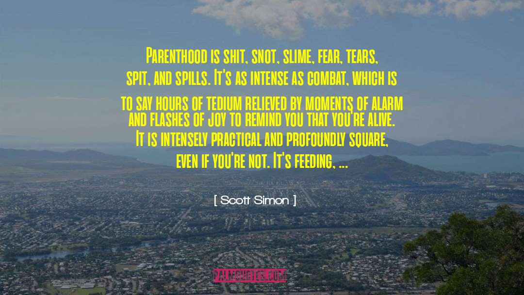 Tedium quotes by Scott Simon