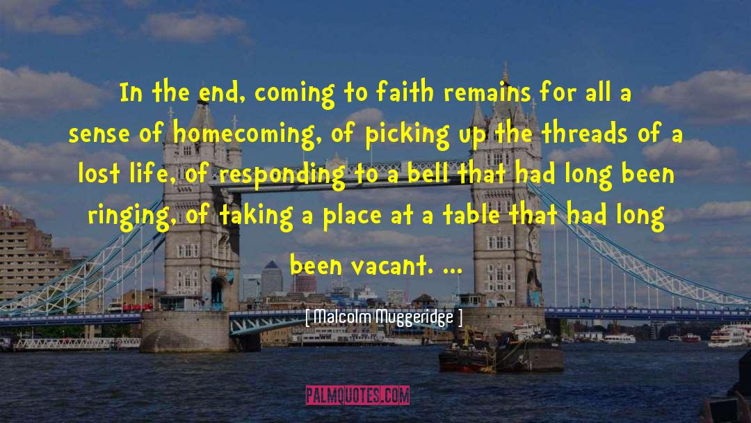Teen Faith quotes by Malcolm Muggeridge