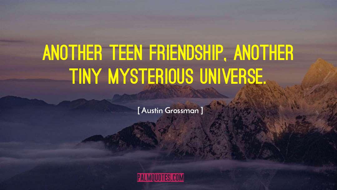 Teen Friendship quotes by Austin Grossman