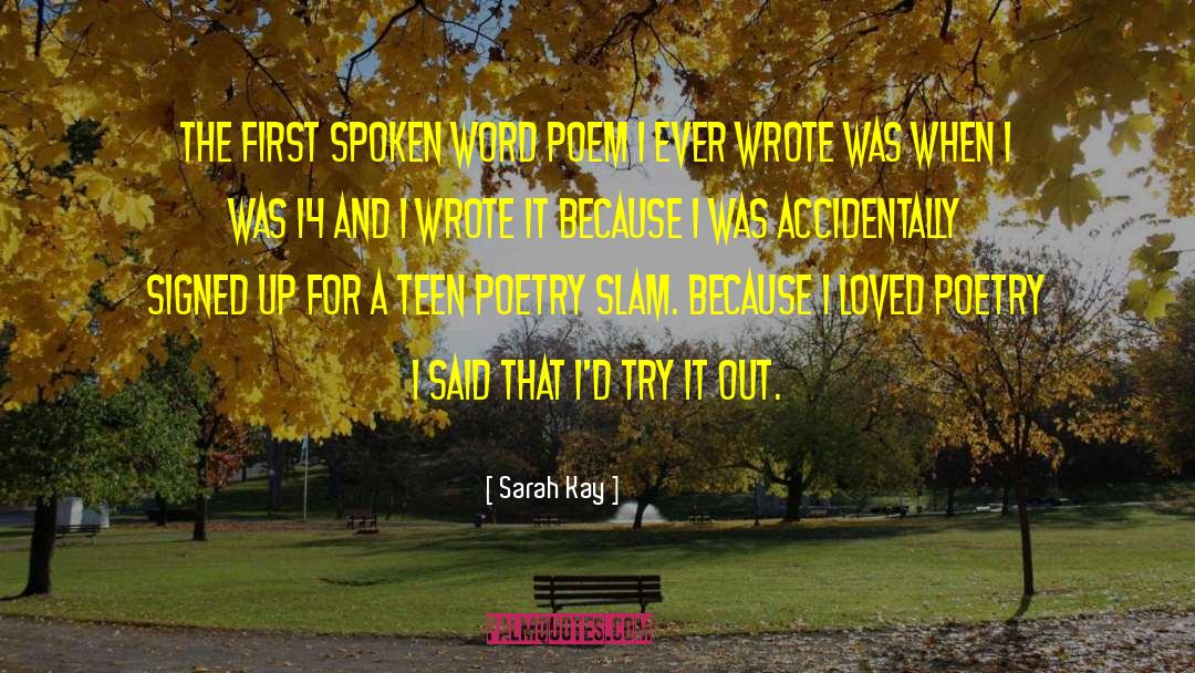 Teen Ministry quotes by Sarah Kay