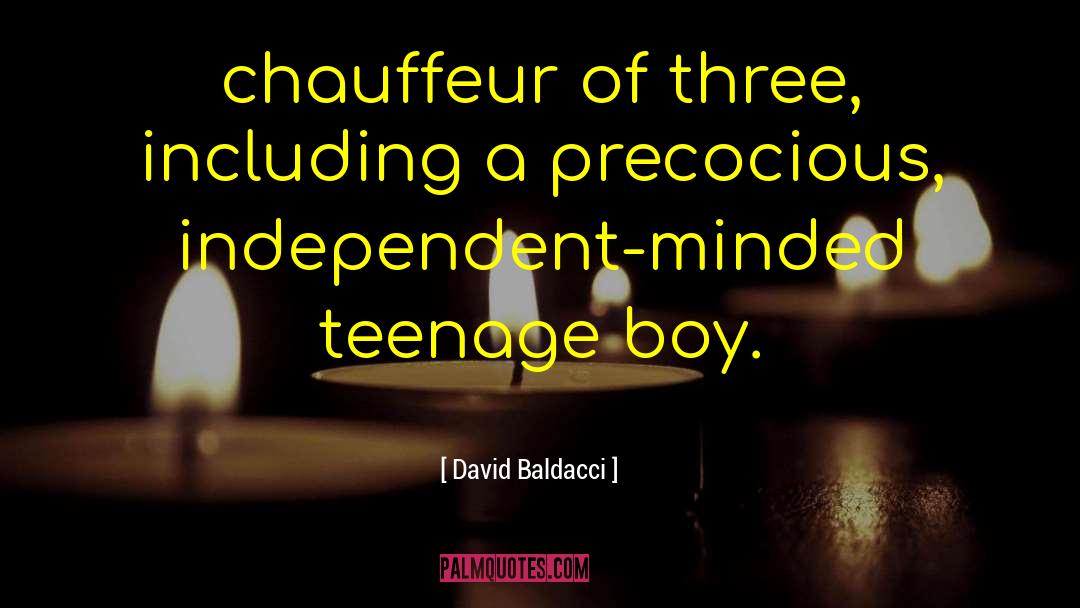 Teenage Boy quotes by David Baldacci