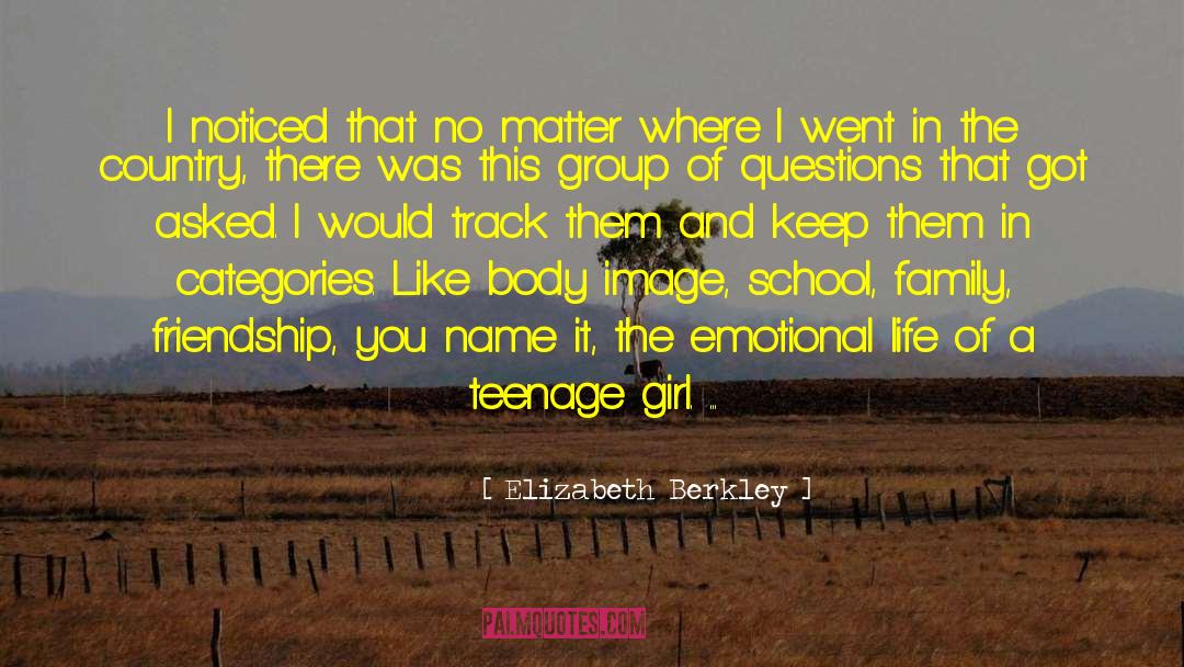 Teenage Girl quotes by Elizabeth Berkley