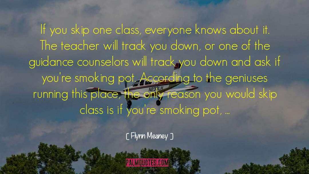 Teenage Smoking quotes by Flynn Meaney