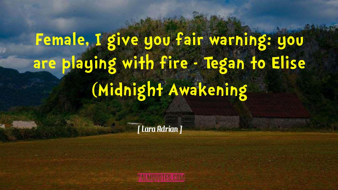 Tegan quotes by Lara Adrian