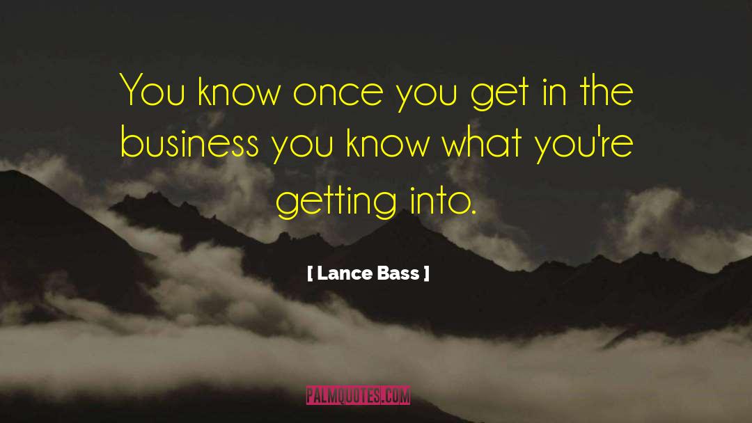 Teisco Bass quotes by Lance Bass