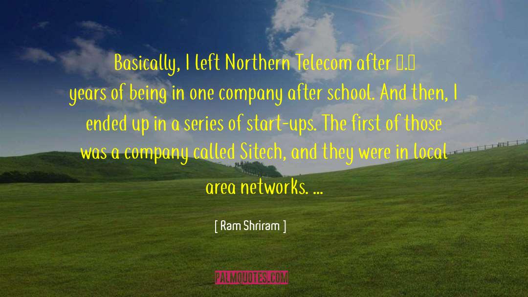 Telecom quotes by Ram Shriram
