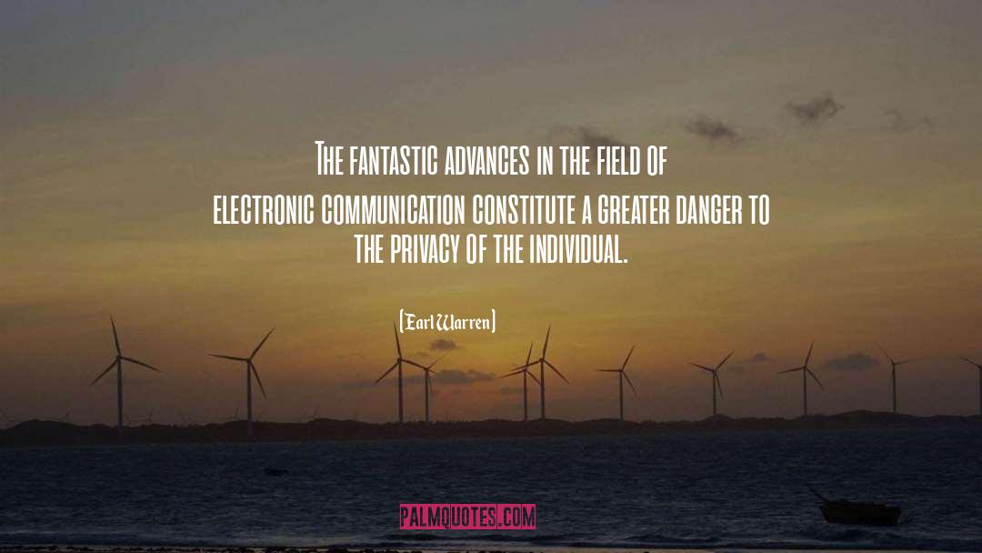 Telecommunications quotes by Earl Warren