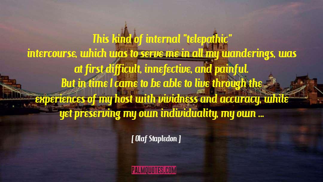 Telepathic quotes by Olaf Stapledon